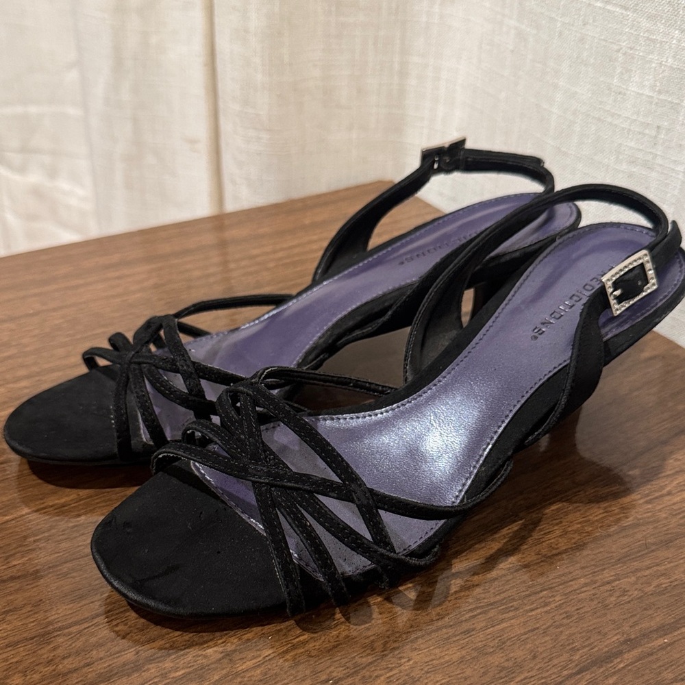 Predictions Black Strappy Heels